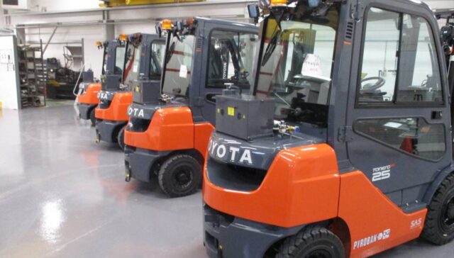 lanxess new forklift equipment