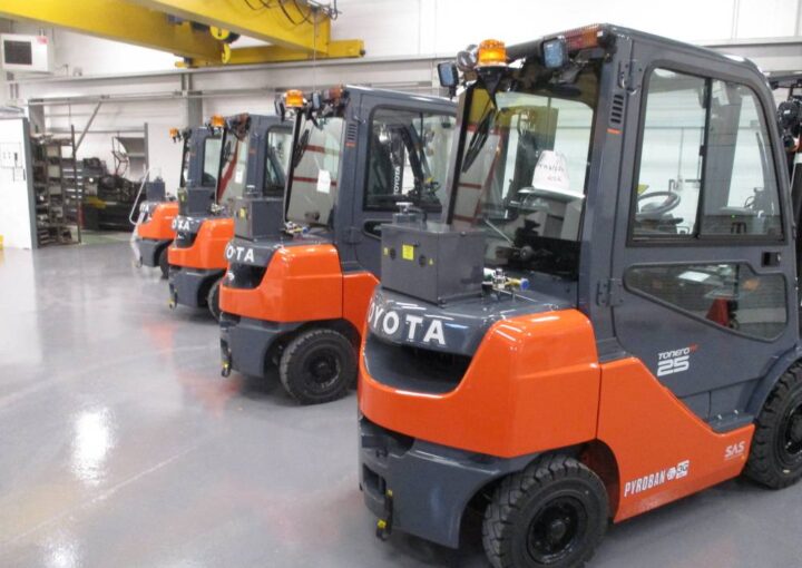 lanxess new forklift equipment