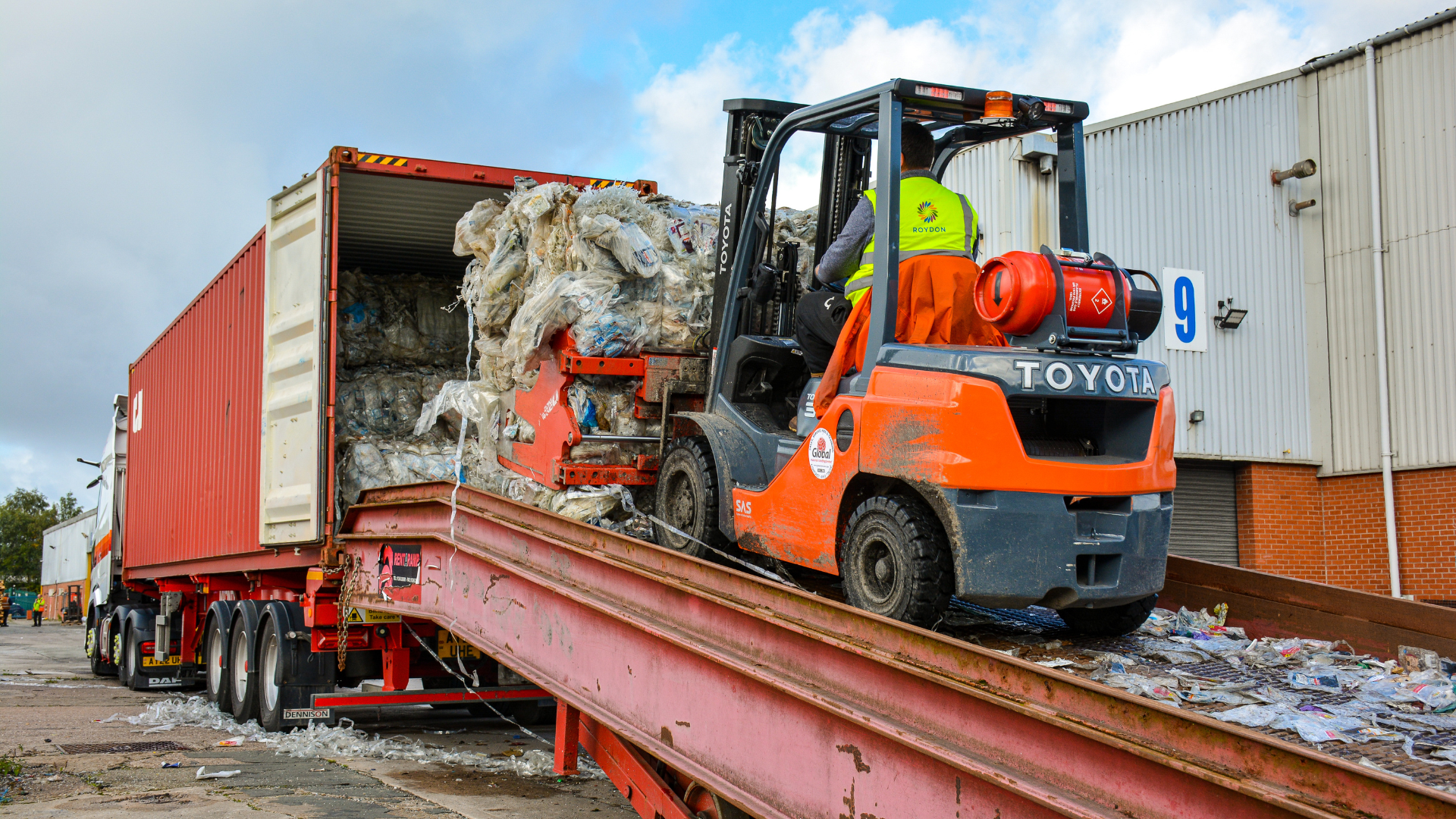 Image of Toyota Forklift in use